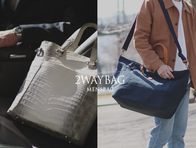 本革 メンズ 2WAYバッグ ショルダーベルト付き