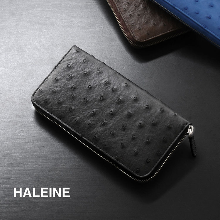 HALEINE オーストリッチ 長財布 フルポイント