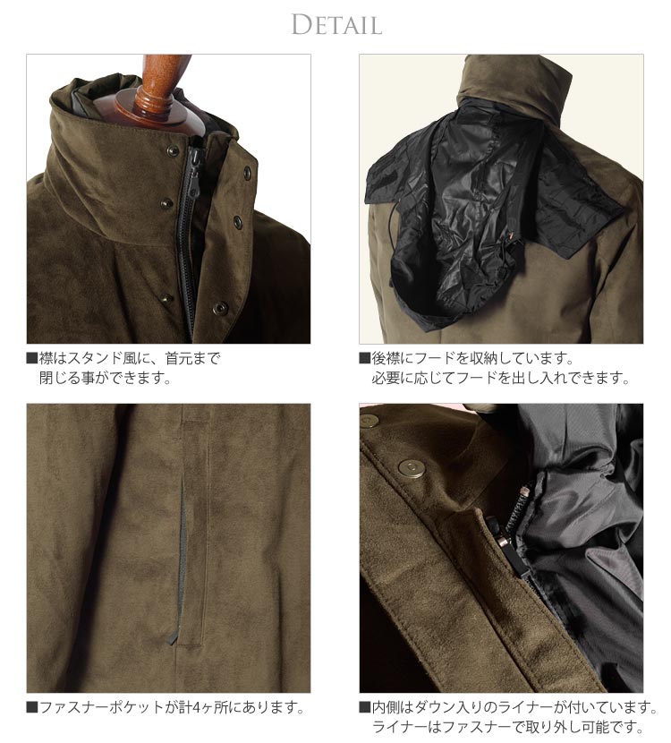 フェイクレザー メンズ コート