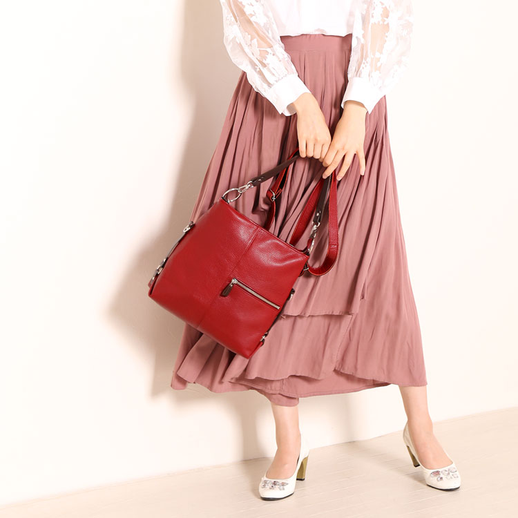 牛革 ショルダー バッグ 2WAY