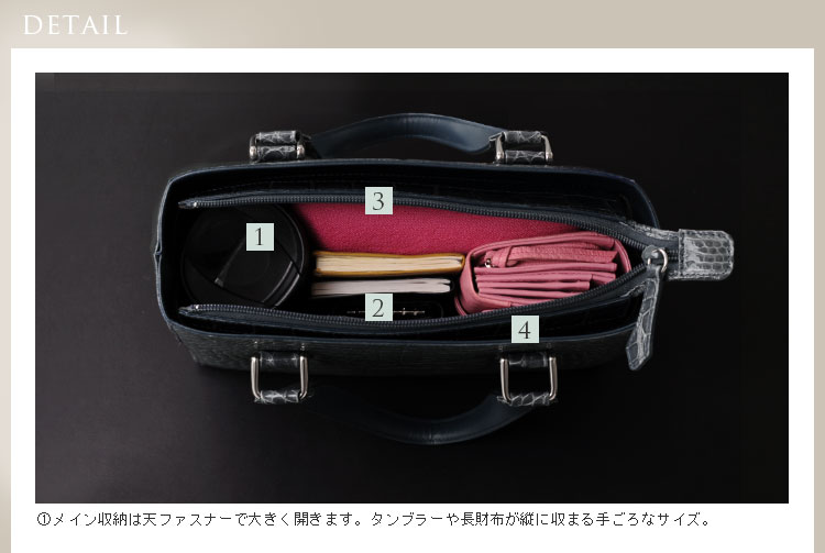 クロコダイル ハンドバッグ