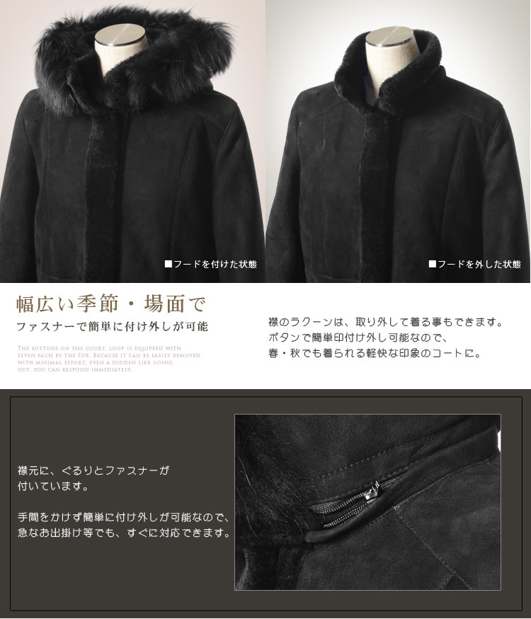 フード取り外し可能