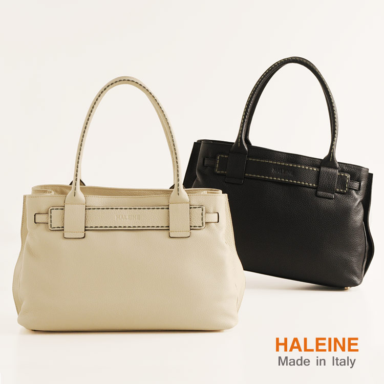 HALEINE [アレンヌ] 牛革 トート バッグ ハンドステッチ イタリア製 / レディース