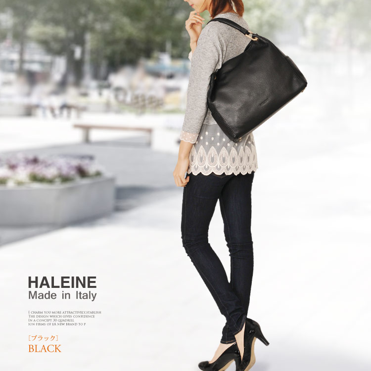 HALEINE [アレンヌ] 牛革 トート バッグ ハンドステッチ イタリア製 / レディース
