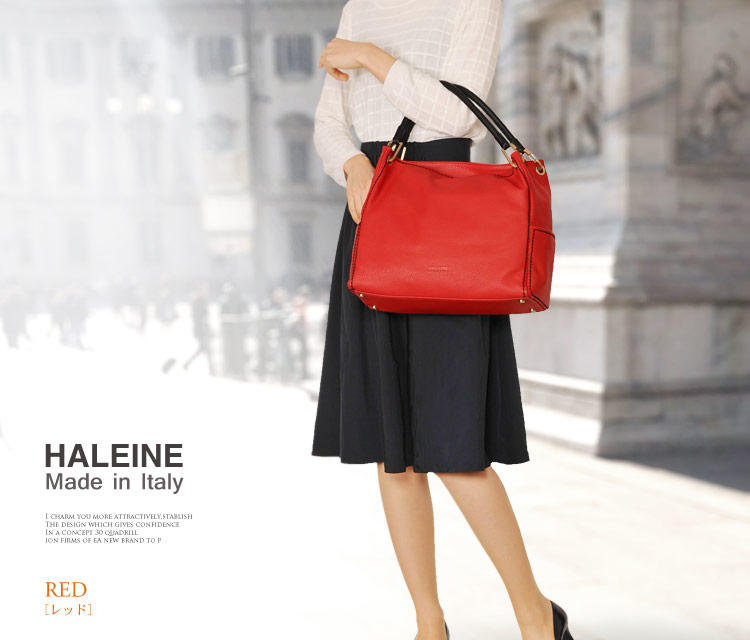 HALEINE [アレンヌ] 牛革 トート バッグ ハンドステッチ イタリア製 / レディース