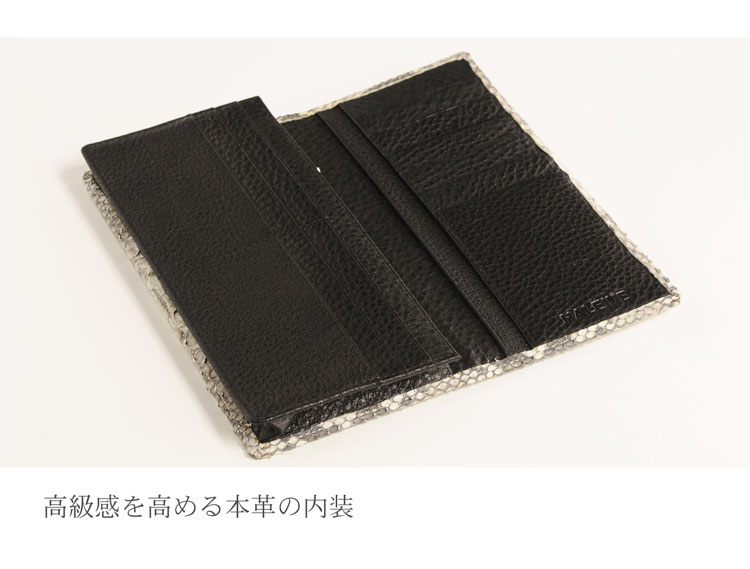 HALEINE [アレンヌ] ダイヤモンド パイソン 長財布 二つ折 束入れ / レディース (No.06000755)