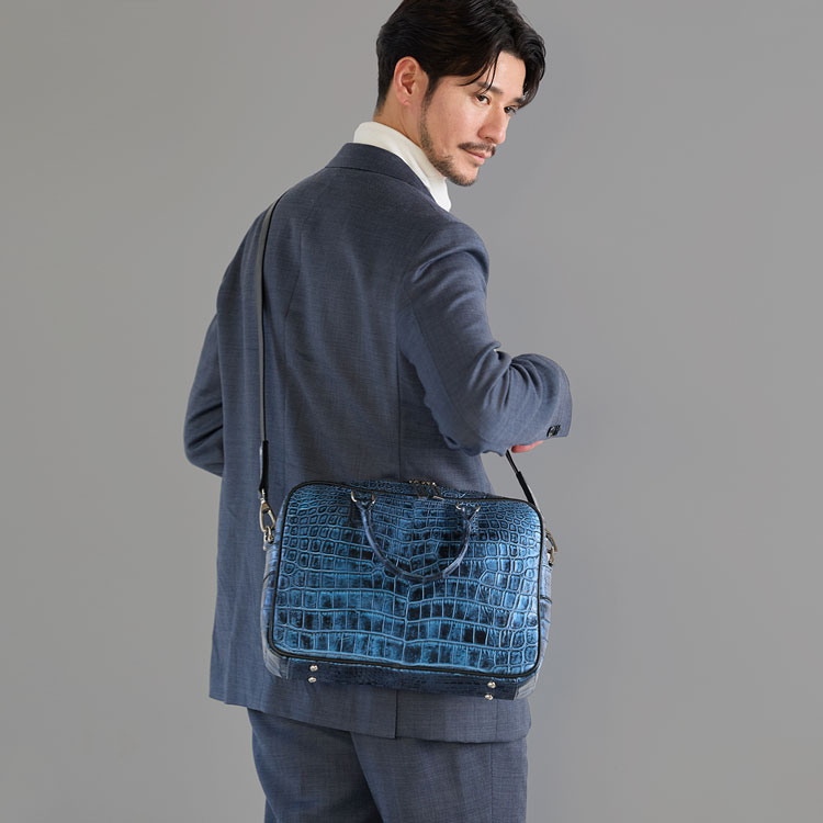 クロコダイル2wayビジネスバッグ日本製
