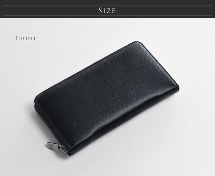 HALEINE [アレンヌ] 牛革 長財布 ラウンド ファスナー フランス製レザー