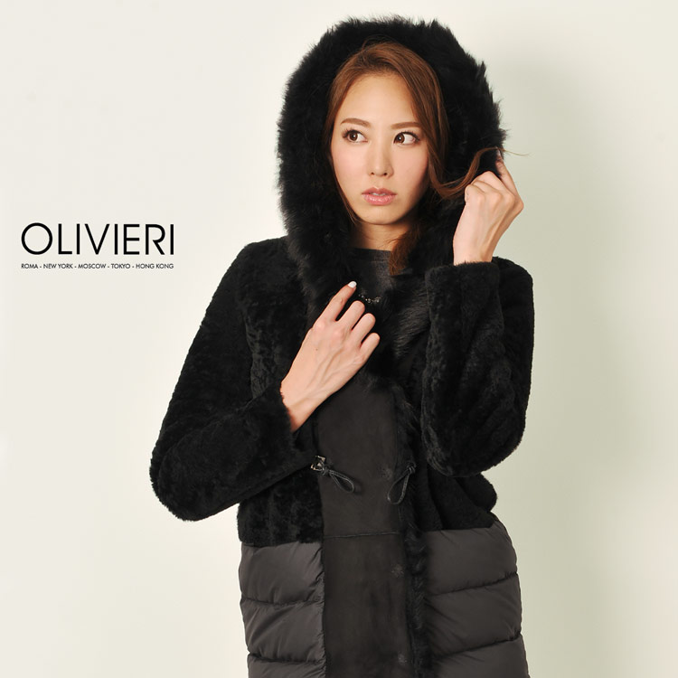 [OLIVIERI] オリヴィエリ ムートン ダウン ＆ コート / レディース フード