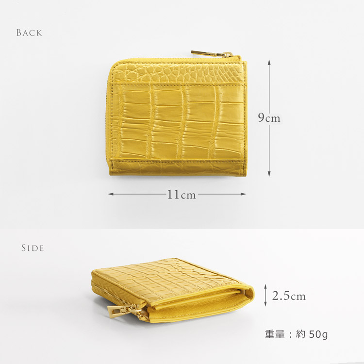 クロコダイル レディース 財布 サイズ