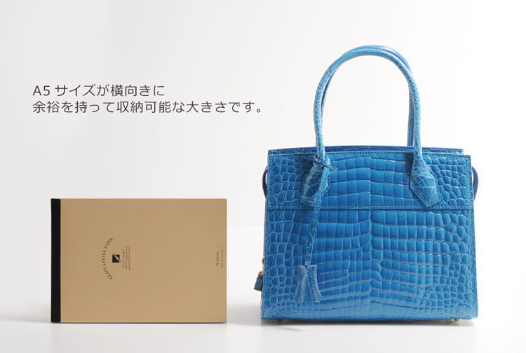 ナイル クロコダイル ハンドバッグ シャイニング