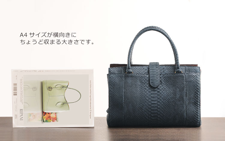 HALEINE [アレンヌ] ダイヤモンド パイソン ハンドバッグ レディース