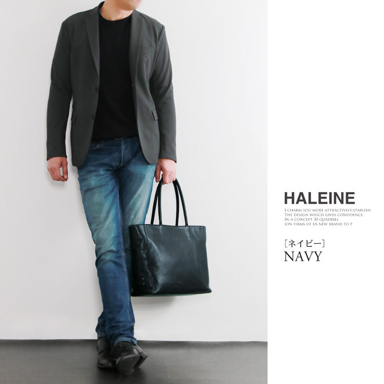 HALEINE 日本製 牛革 トート バッグ / メンズ