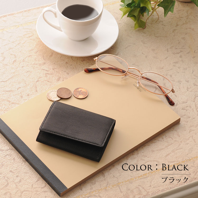 PRAIRIE GINZA キッドレザー かぶせ 小銭入れ 日本製／メンズ