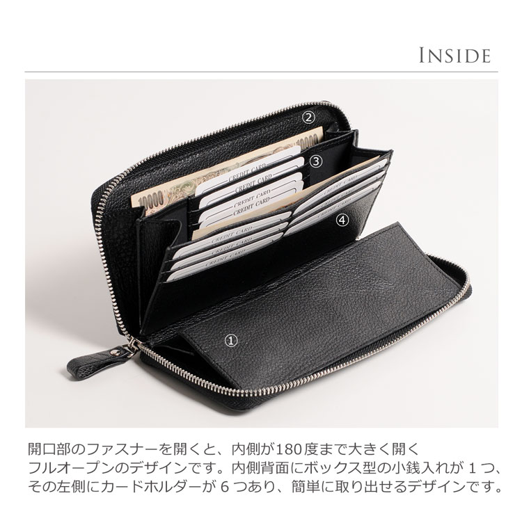 オーストリッチ レッグ 長財布 ラウンド ファスナー フルオープン / レディース