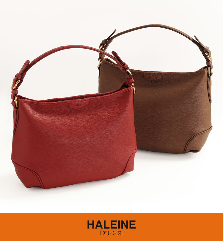 HALEINE [アレンヌ] ダイヤモンド パイソン ハンドバッグ レディース
