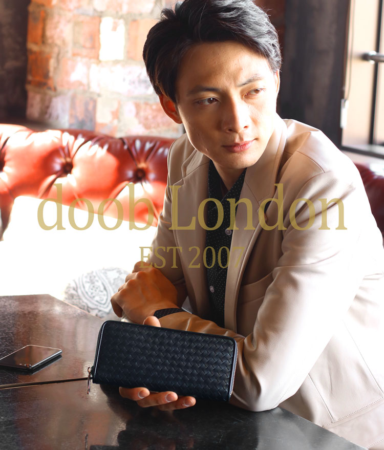 doob London イントレチャート 長財布 本革 ゴート メンズ