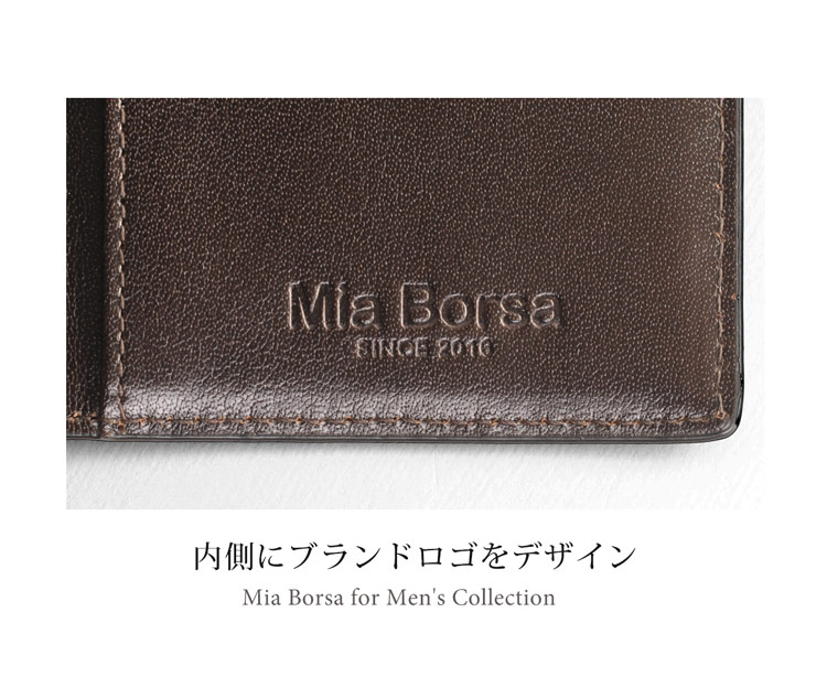 Mia Borsa/ミアボルサ 牛革 長財布 クロコダイル型押し 束入れ