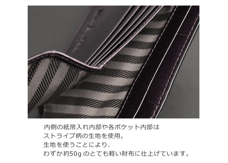 Mia Borsa/ミアボルサ 牛革 二つ折り財布 クロコダイル型押し メンズ