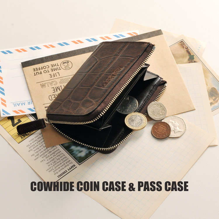 Mia Borsa/ミアボルサ 牛革 長財布 クロコダイル型押し 小銭入れ パスケース
