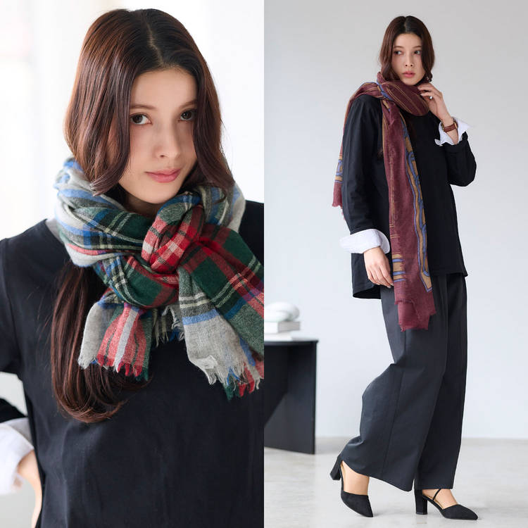 カシミヤ ストール ガーゼ