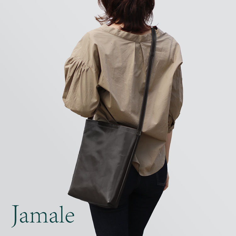 Jamale イタリアンレザー 本革 サコッシュ レディース ブラウン ダークブラウン ブラック ジャマレ ショルダーバッグ 牛革 バッグ シンプル プレゼント