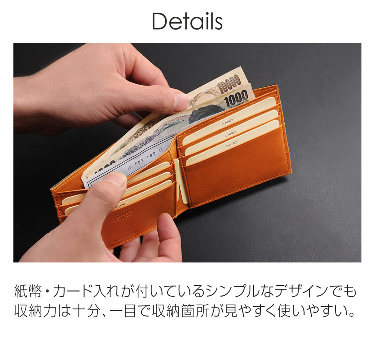 PRAIRIE[プレリー] コードバン 馬革 二つ折り 財布 折りサイフ / レディース