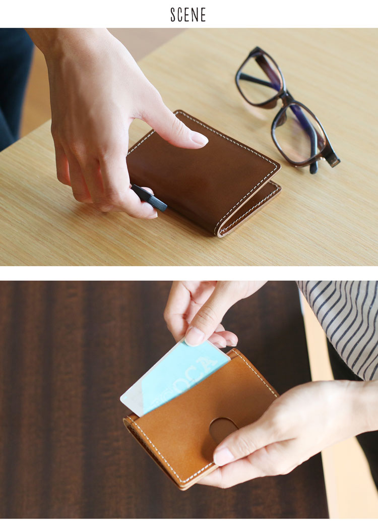 栃木レザー 本革 カードホルダー 定期入れ 日本製