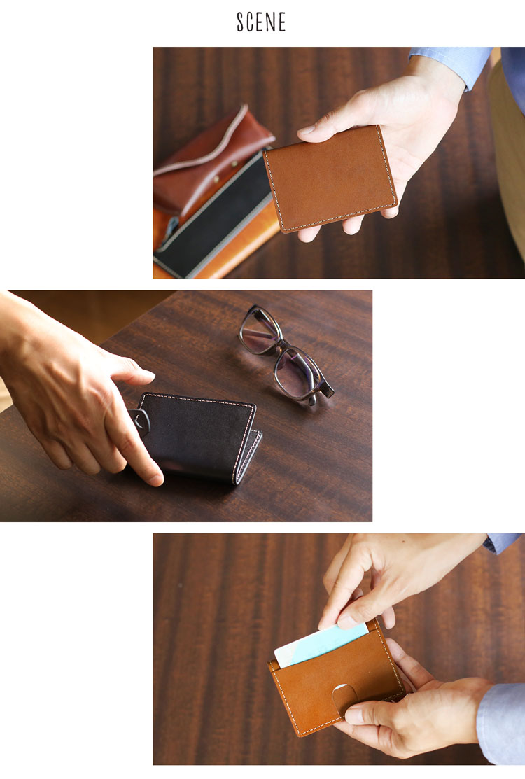 栃木レザー 本革 カードホルダー 定期入れ 日本製