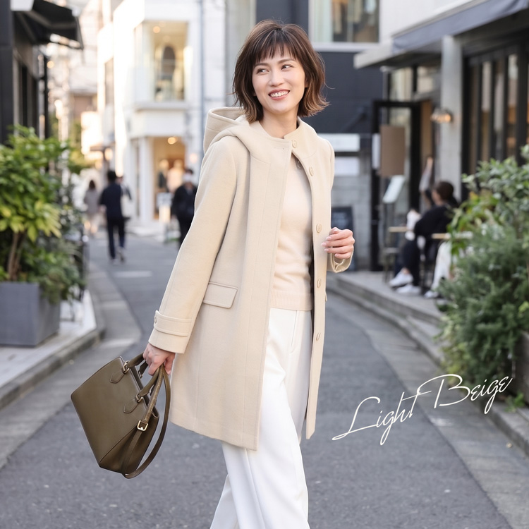 Filomo カシミヤ混 フード付き コート
