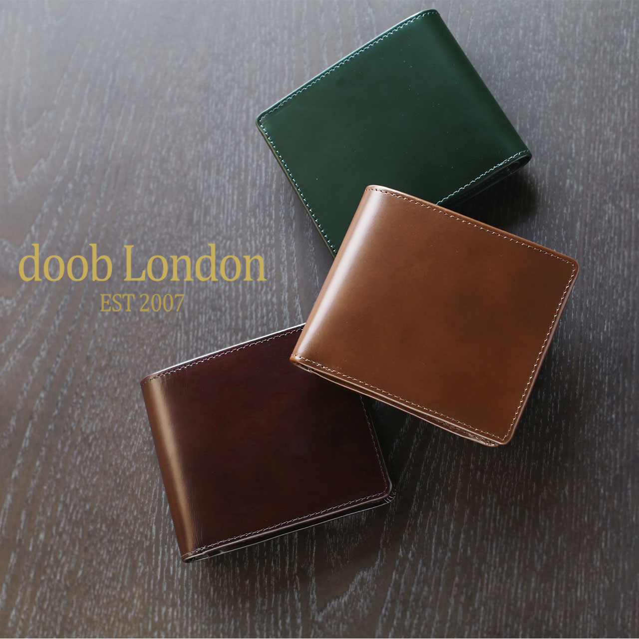 doob London コードバン メンズ 折り財布 おしゃれ 格好良い かっこいい