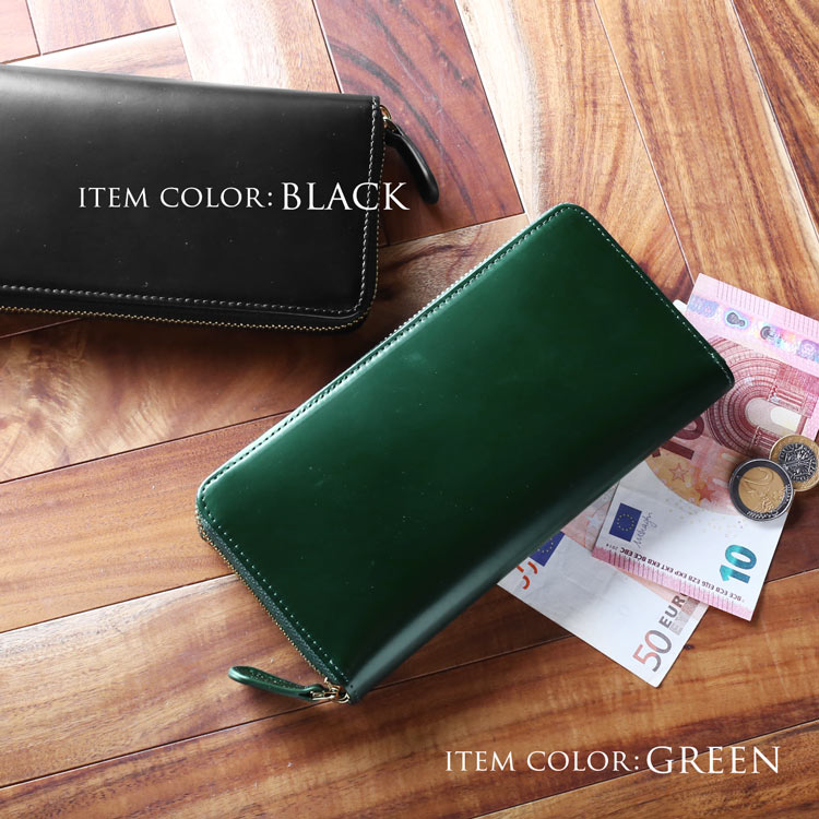コードバン レディース 長財布 本革 doob London グリーン