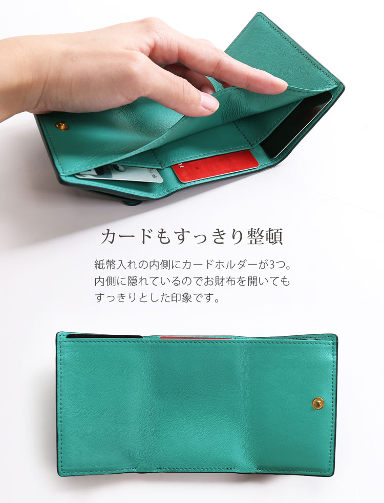 ミニ財布 カード入れ 紙幣入れの中 カードホルダー