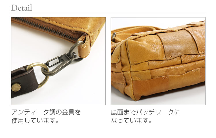 HALEINE 牛革 バッグ ディティール