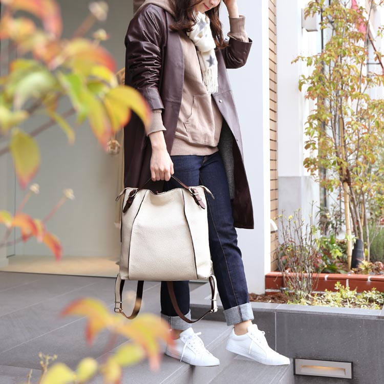 HALEINE 本革 リュック 手持ち