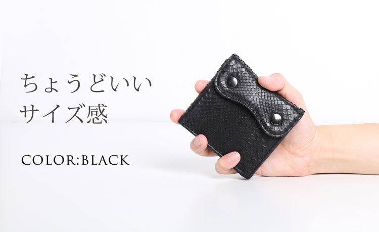ミディアム サイズ 財布 パイソン メンズ