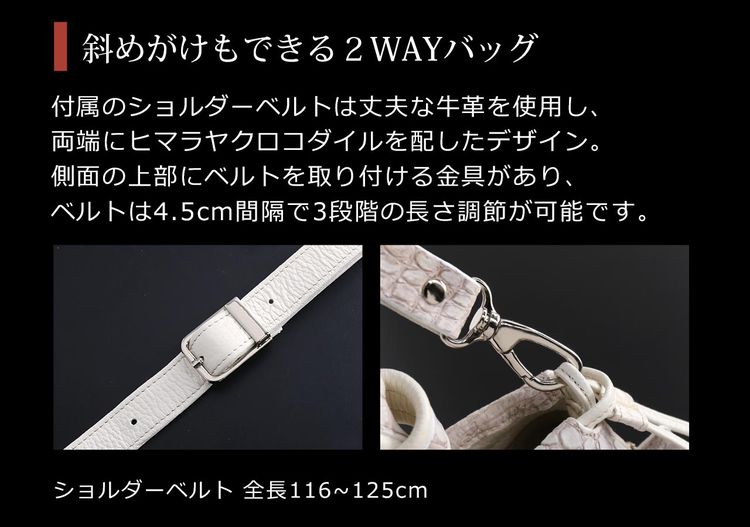 スモール クロコダイル トートバッグ ヒマラヤ ポロサス バッグ デキル モテる