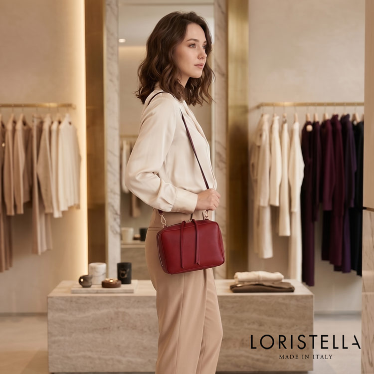 LORISTELLA ロリステッラ ELODIE シリーズ 牛革 生地 レディース バッグ