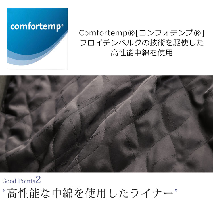 なかわた中綿コート