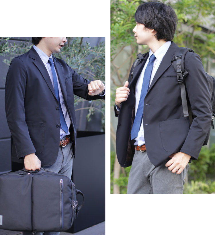HALEINE 2WAYストレッチ ジャケット メンズ