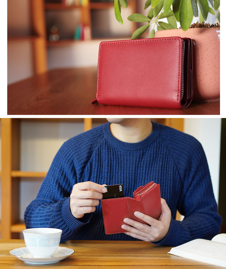牛革 キーケース 財布 スマートキー 一体型