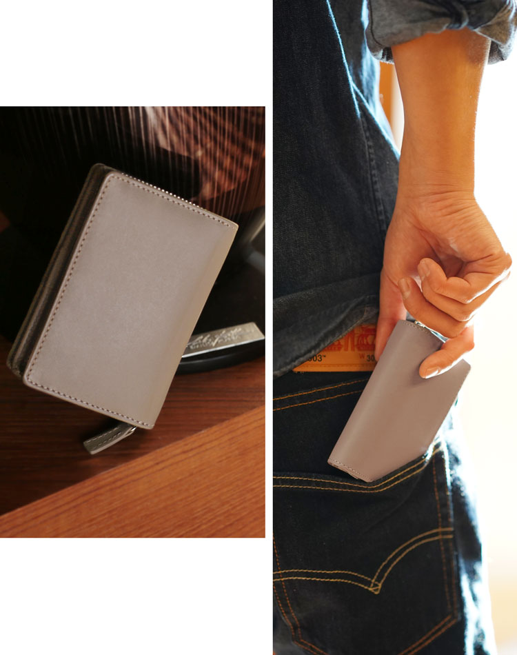 牛革 キーケース 財布 スマートキー 一体型