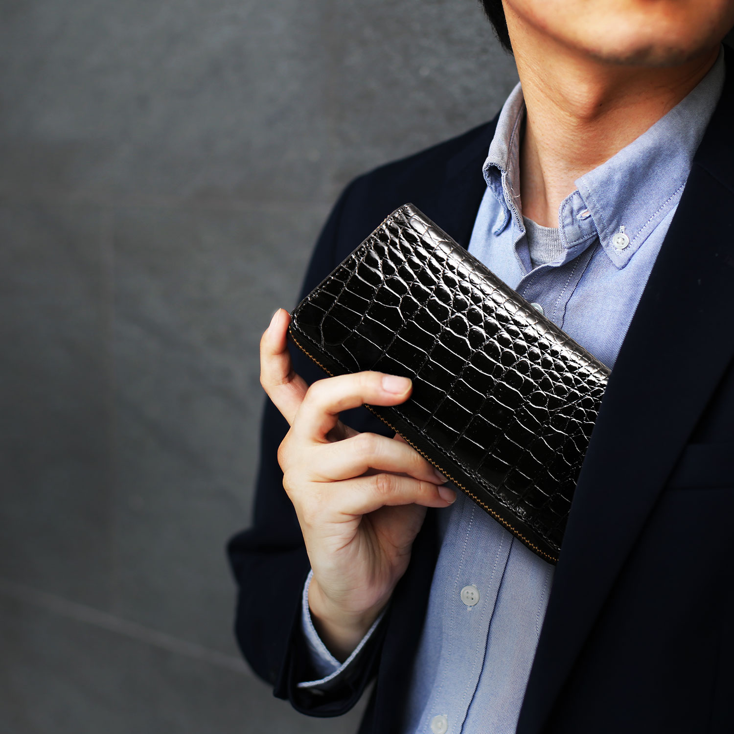 クロコダイルシャイニング長財布