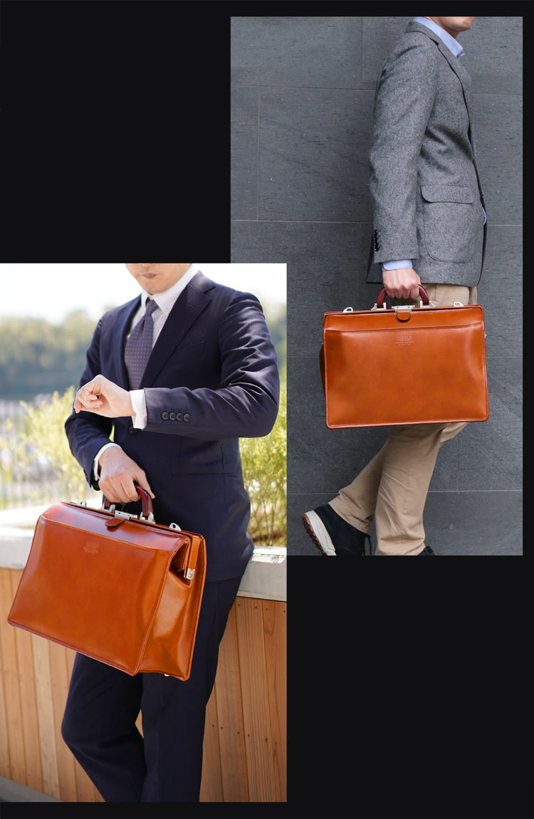 牛革 ビジネス バッグ ダレスバッグ 2WAY