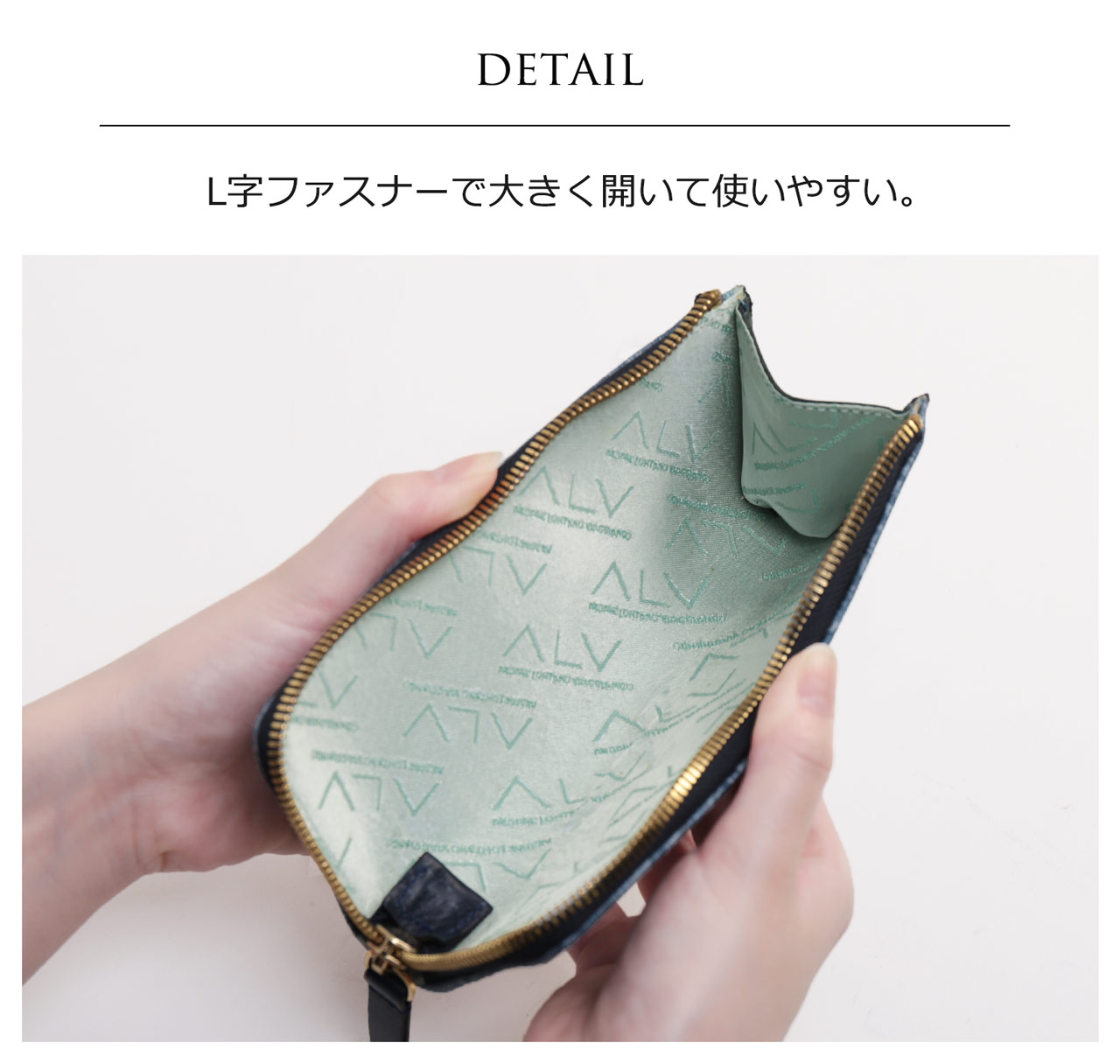 キーケース ラウンドファスナー