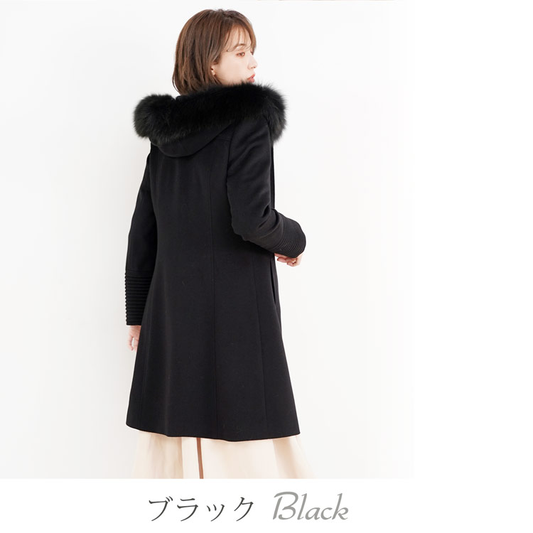 Filomo カシミヤ混 コート フォックス ファー コート
