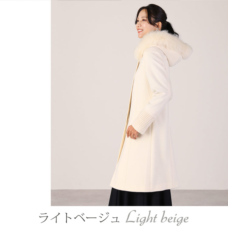 Filomo カシミヤ混 コート フォックス ファー コート