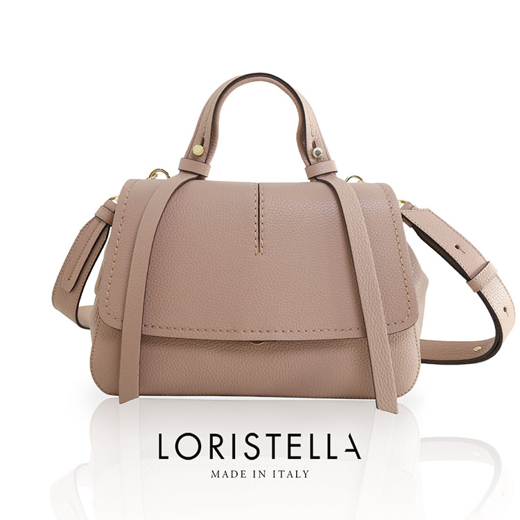 イタリア製 ブランド LORISTELLA 牛革 ハンドバッグ 2way レディース