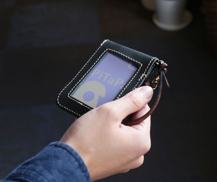 Jamale 栃木レザー IDカードホルダー パスケース カードケース レディース メンズ 日本製