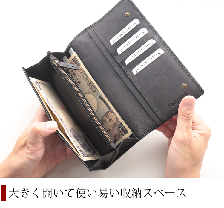クロコダイル ラウンドファスナー 長財布 レディース メッシュ デザイン